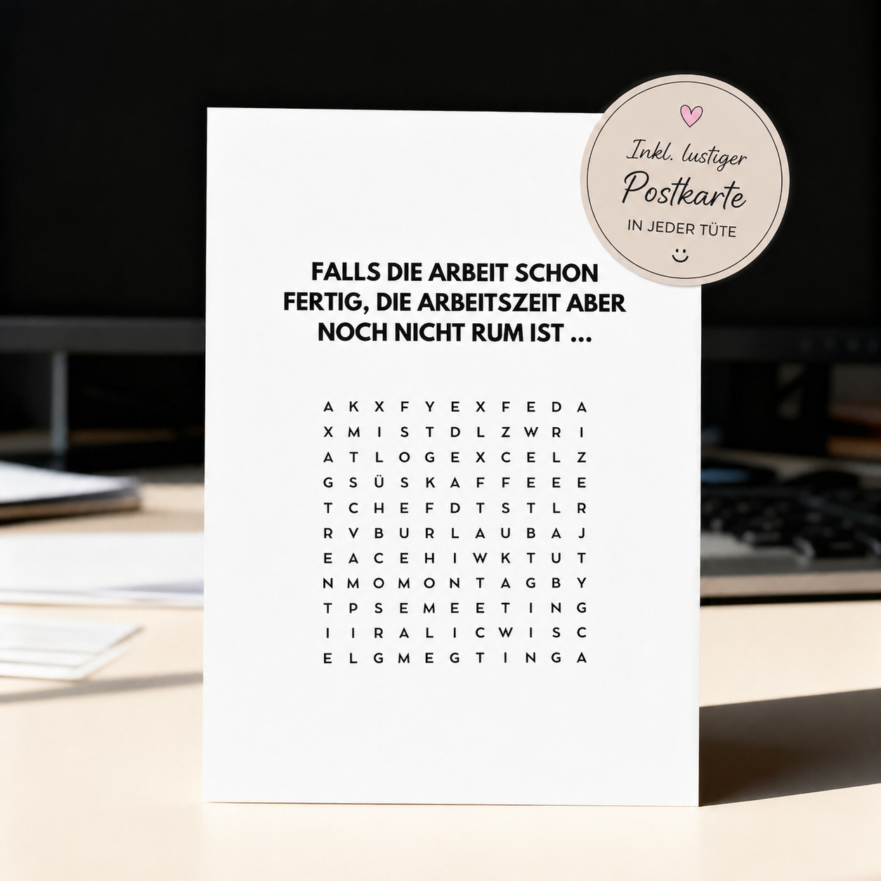 Office Survival Kit | Lustiges Geschenk für Kollegen | Büro Geschenkidee | Abschied Geschenk Arbeit | Wundertüte Büro Humor