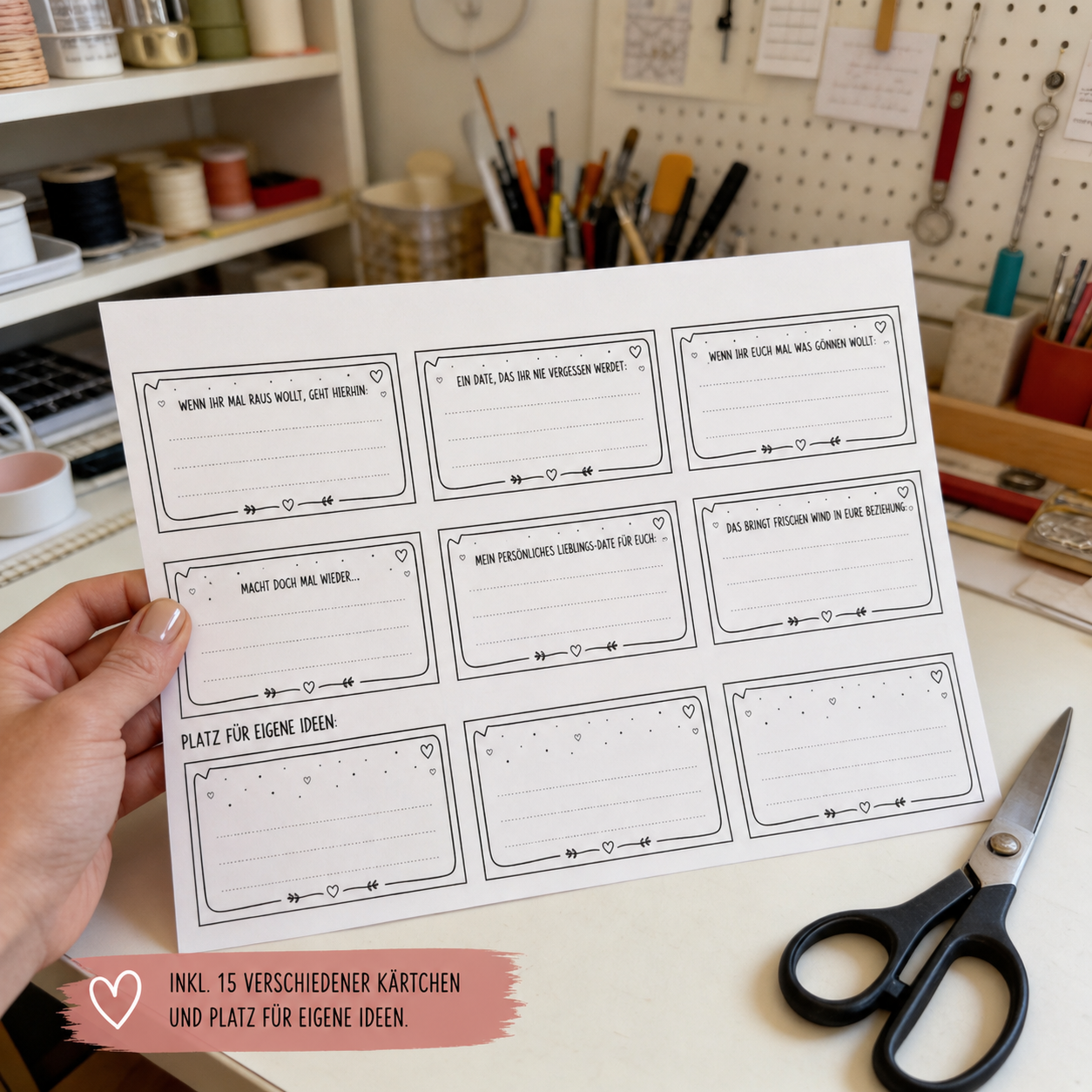 Date Night Ideen Glas – Hochzeitsgeschenk & Hochzeitsspiel zum Ausdrucken | DIY Gästebuch Alternative | Sofort Download