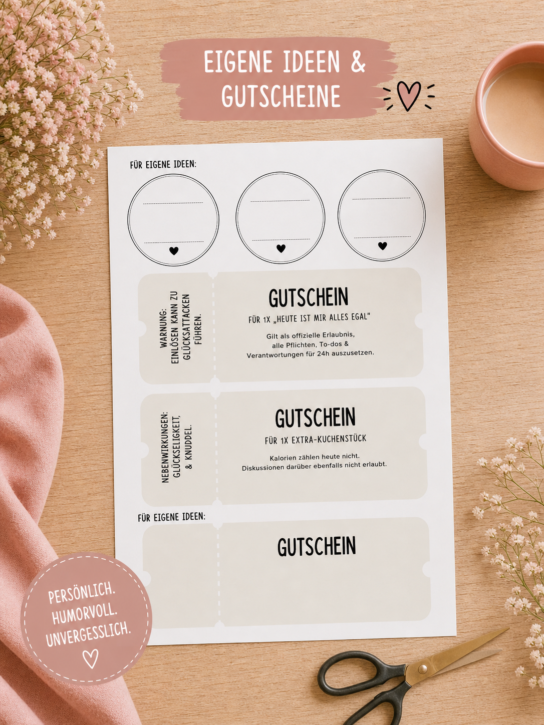 Geburtstags Survival Kit – Lustige Geschenkidee zum Ausdrucken (PDF Download)
