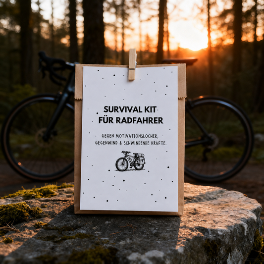 Survival Kit für Radfahrer – Lustige Wundertüte für Fahrradfans