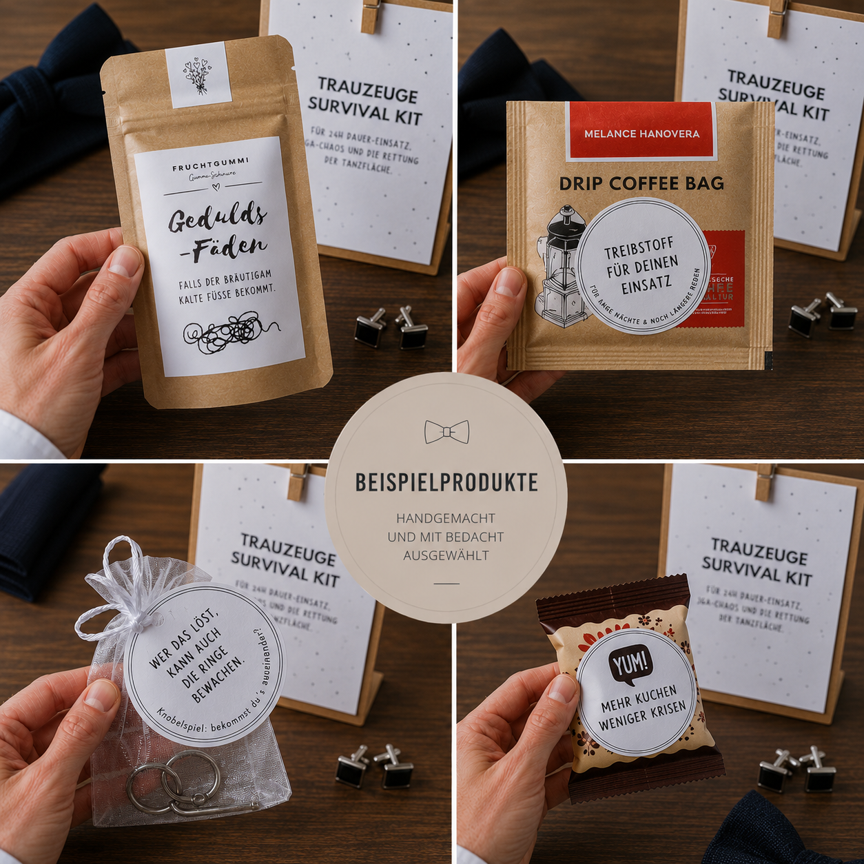 Trauzeuge Survival Kit – Lustige Wundertüte zur Hochzeit