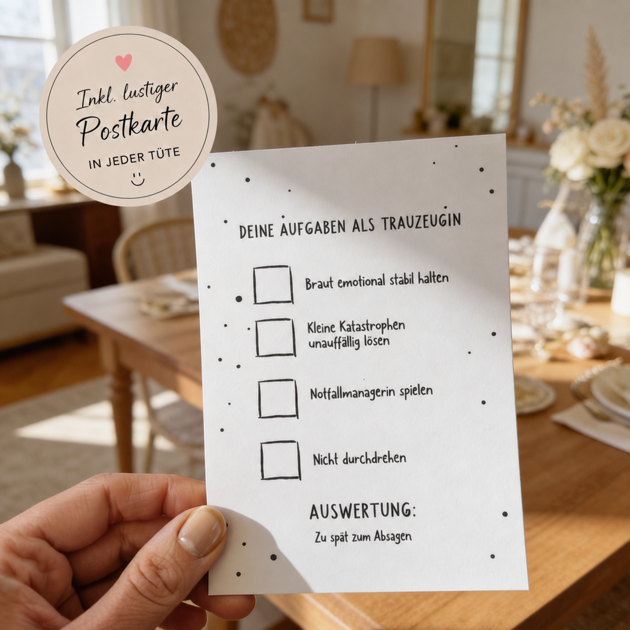 Trauzeugin Survival Kit – Lustige Wundertüte zur Hochzeit