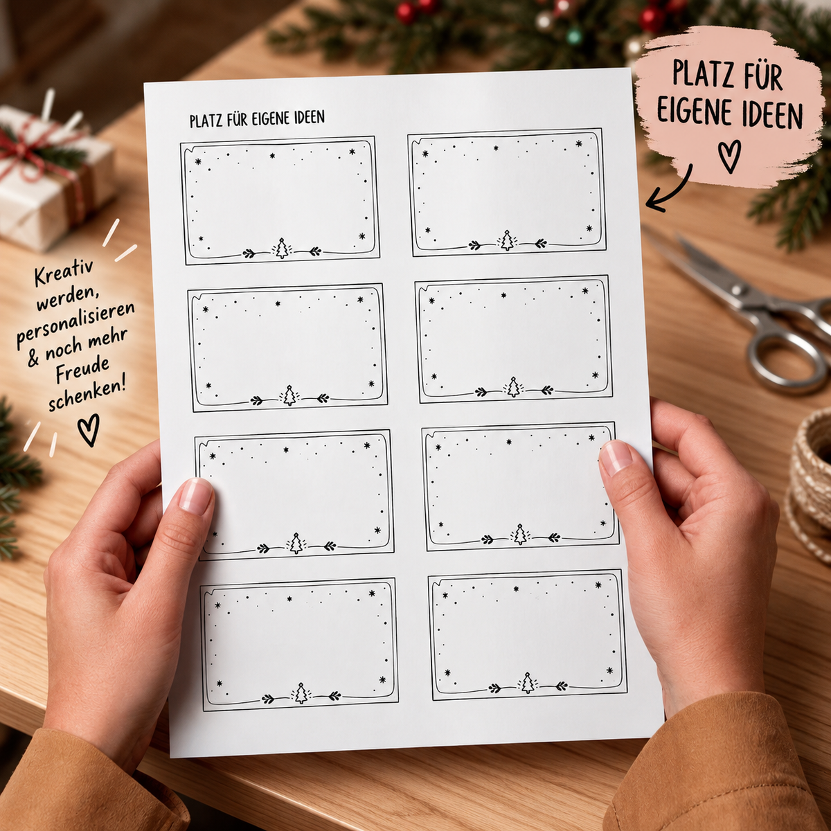 Büro-Adventskalender zum Ausdrucken (PDF)
