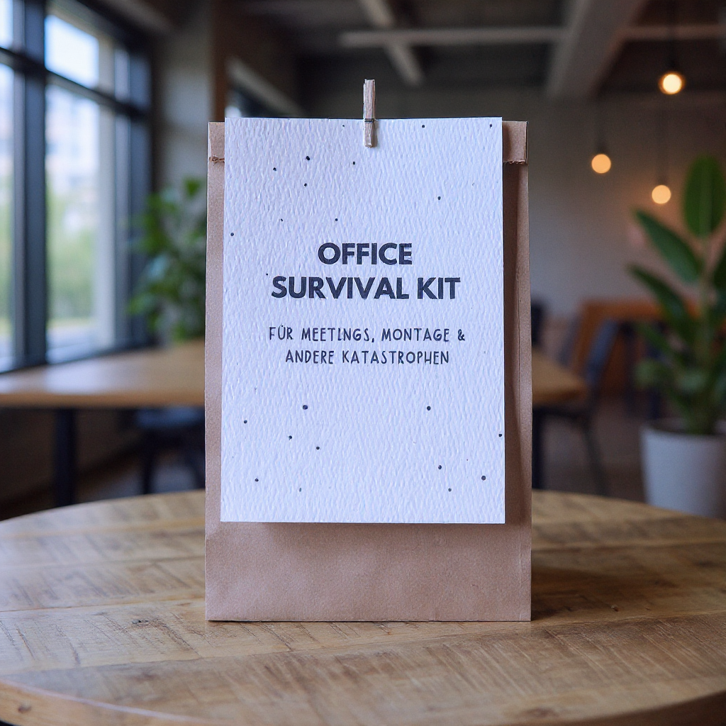 Office Survival Kit | Lustiges Geschenk für Kollegen | Büro Geschenkidee | Abschied Geschenk Arbeit | Wundertüte Büro Humor