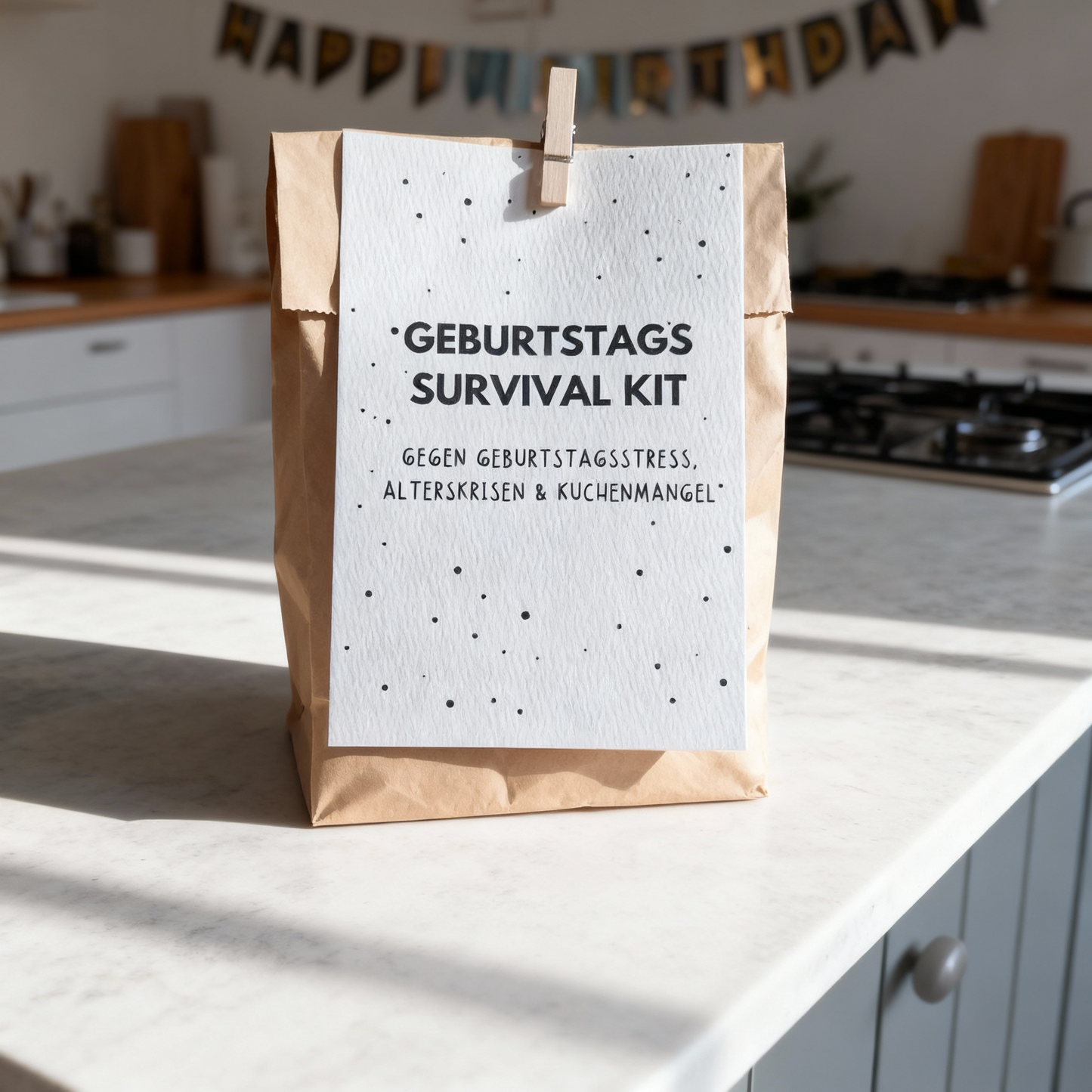 Geburtstags Survival Kit – Lustige Geschenkidee (Wundertüte)