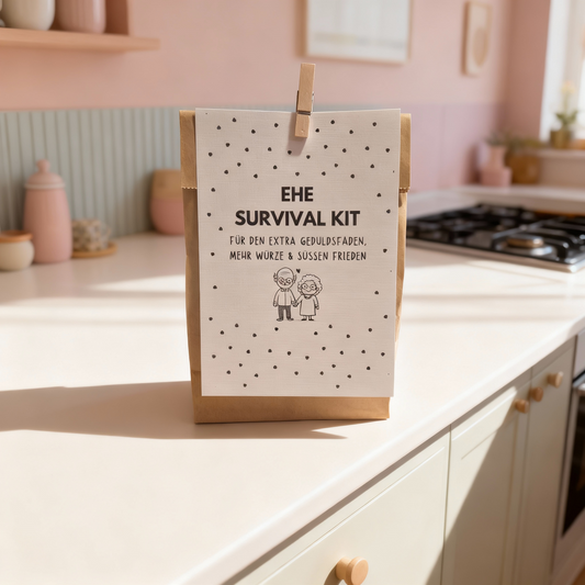 Ehe Survival Kit – Lustiges Hochzeitsgeschenk (Wundertüte für Paare)