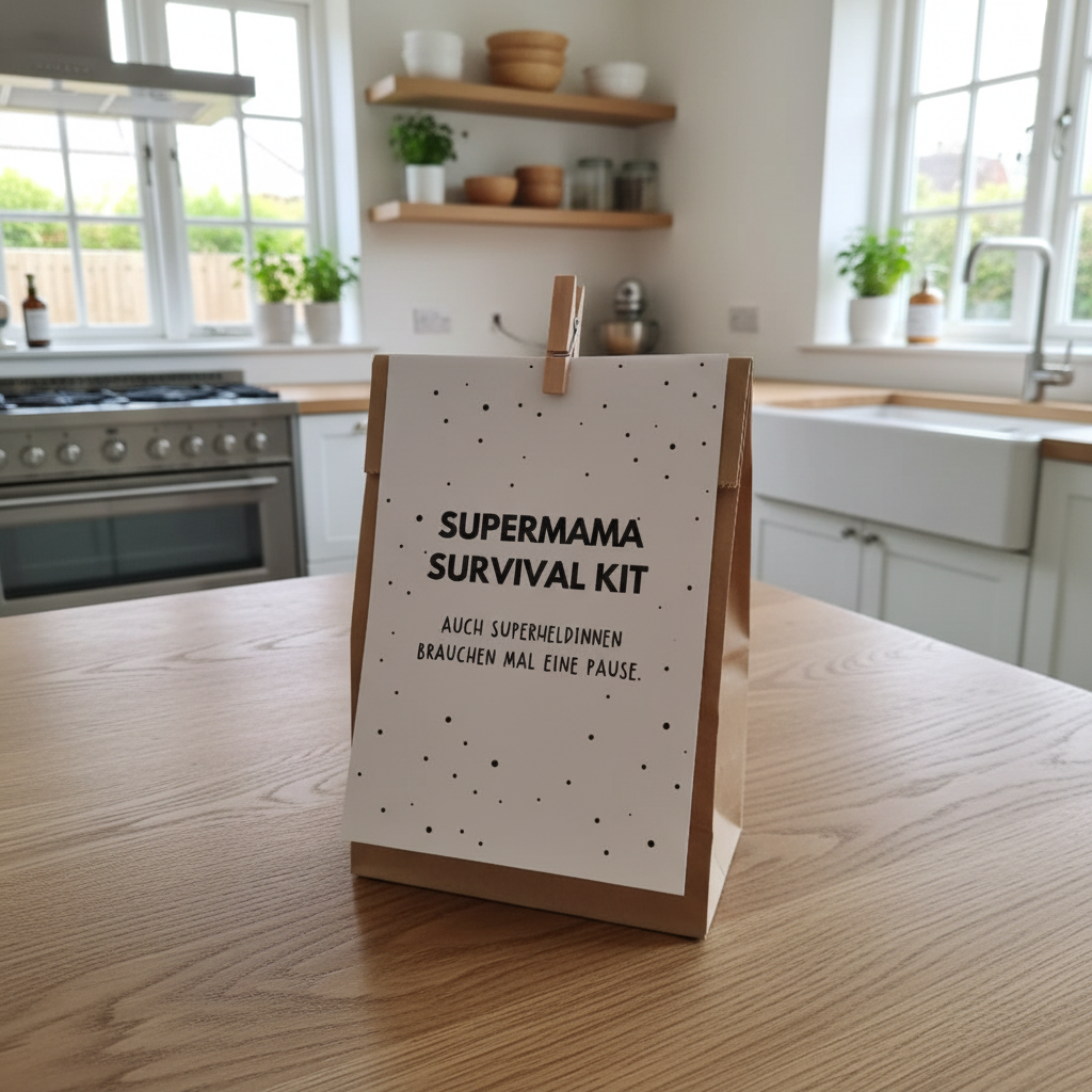 Supermama Survival Kit – Lustige Geschenkidee für Mama (Wundertüte)