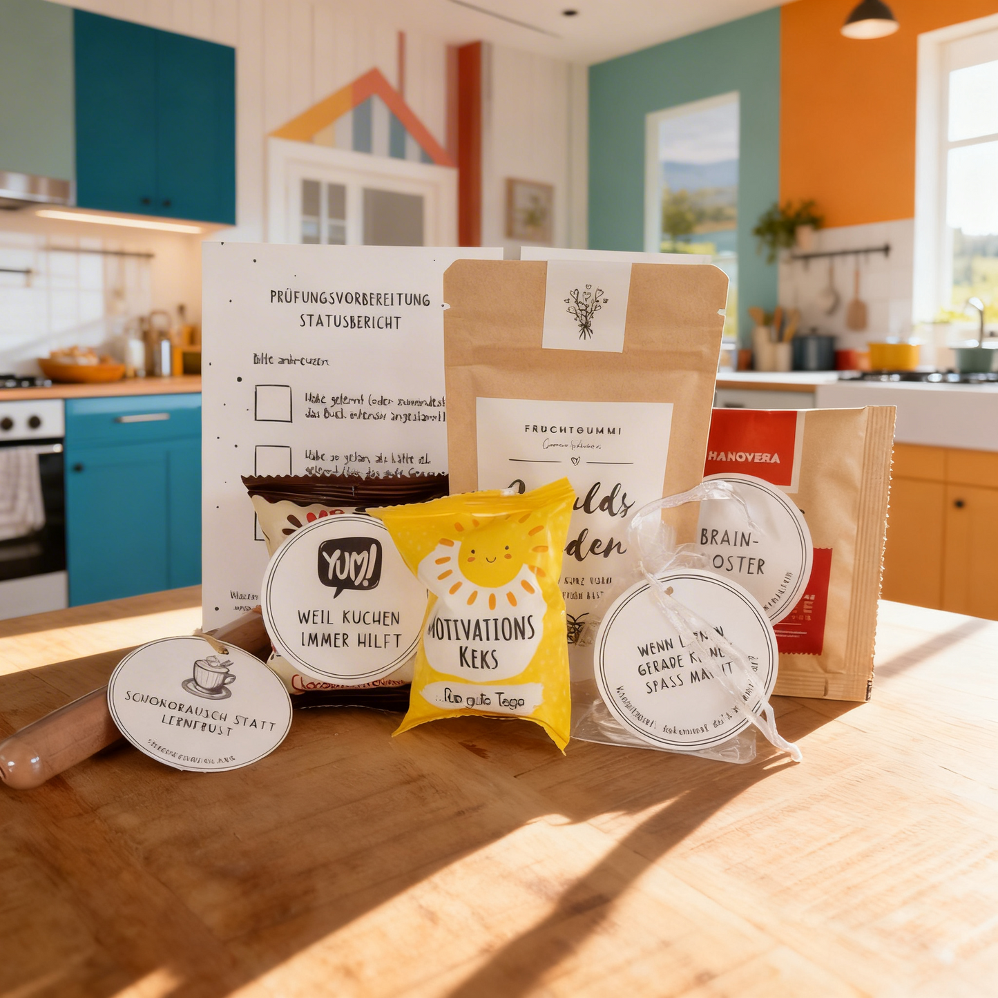 Prüfungs Survival Kit – Lustige Geschenkidee für Abi, Studium & Führerschein