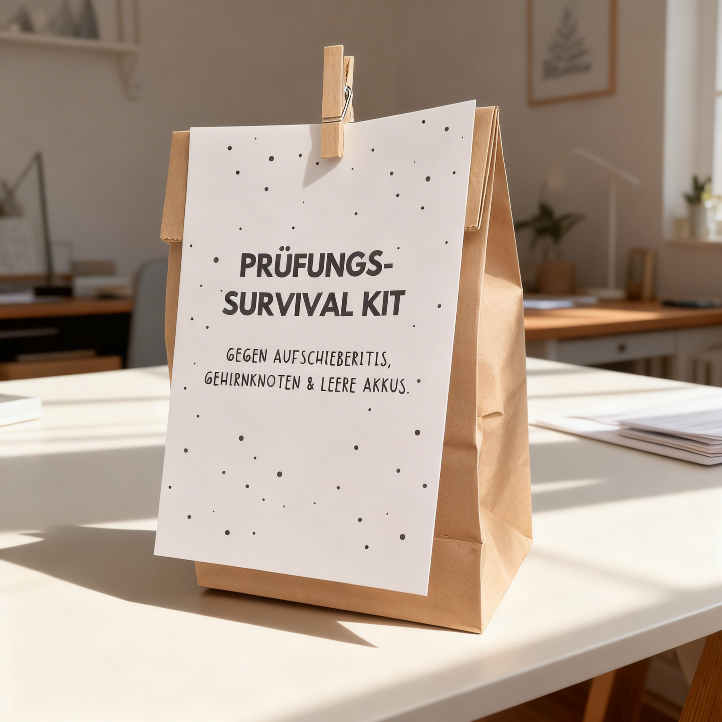 Prüfungs Survival Kit – Lustige Geschenkidee für Abi, Studium & Führerschein
