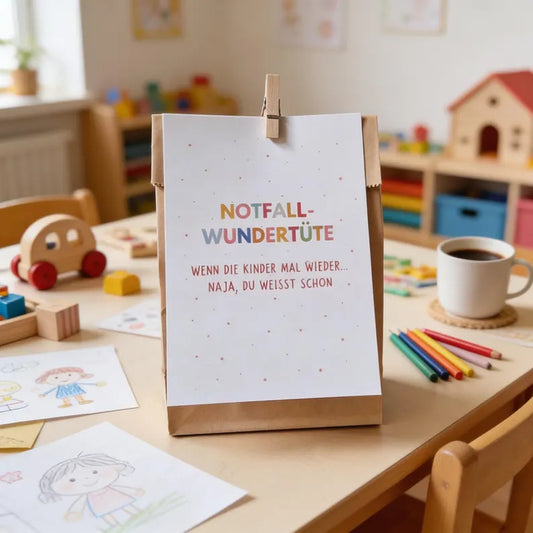 Notfall-Tüte für Erzieher – liebevolles Dankeschön für Kita & Schule (Wundertüte mit Karte & Überraschungen)