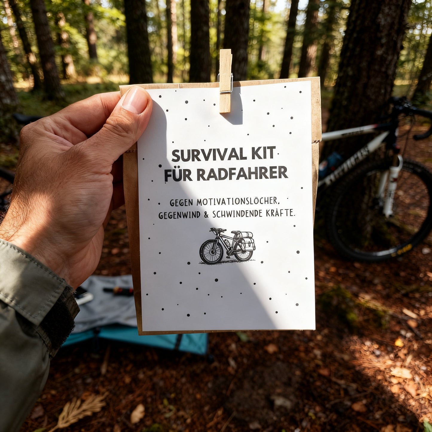 Survival Kit für Radfahrer – Lustige Wundertüte für Fahrradfans