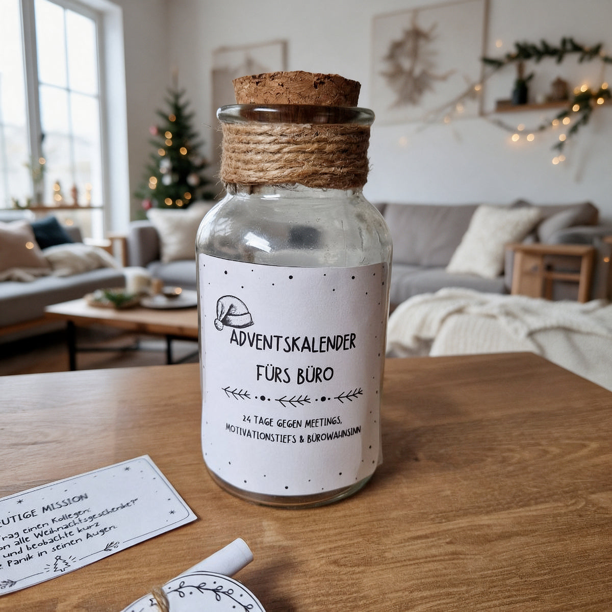 Büro-Adventskalender zum Ausdrucken (PDF)