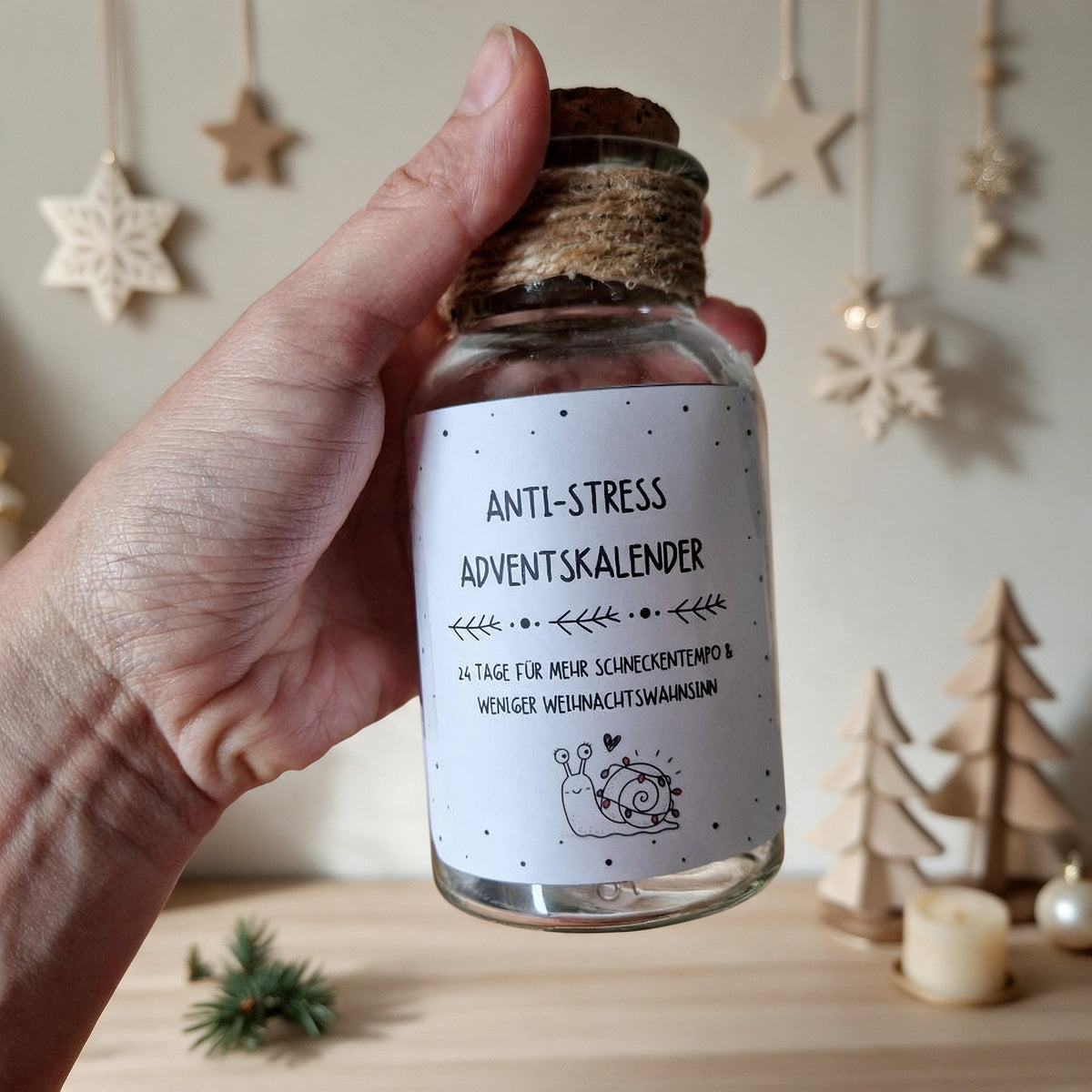 Anti Stress Adventskalender zum Ausdrucken | 24 lustige Aufgaben & Sprüche | Selfcare Adventskalender PDF